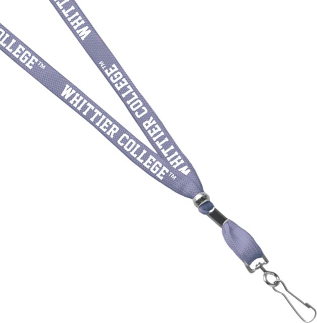 Whittier College 3/8'' J Hook Lanyard
