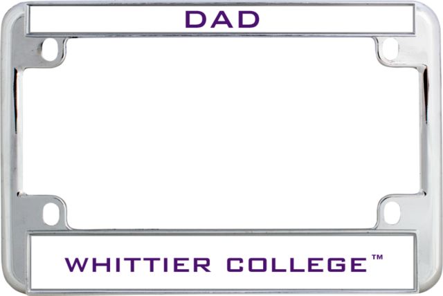 Whittier Metal Motorcycle License Plate Frame in Dad - ONLINE ONLY